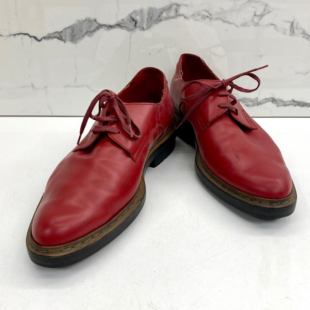 Red mens discount formal shoes