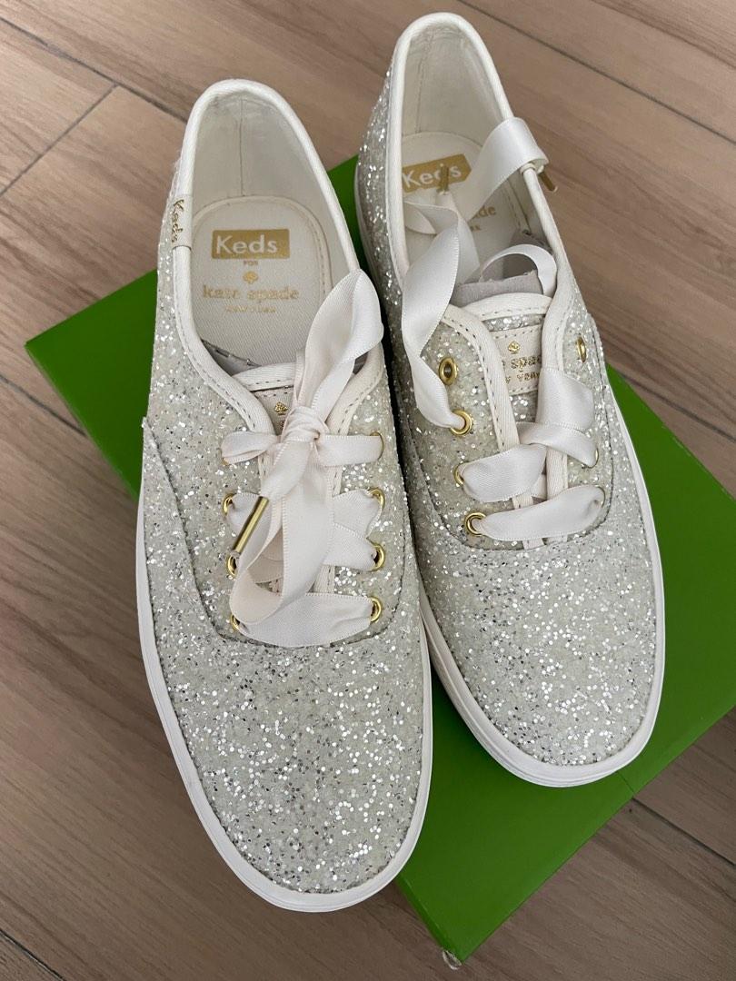 Keds silver glitter sneakers sale