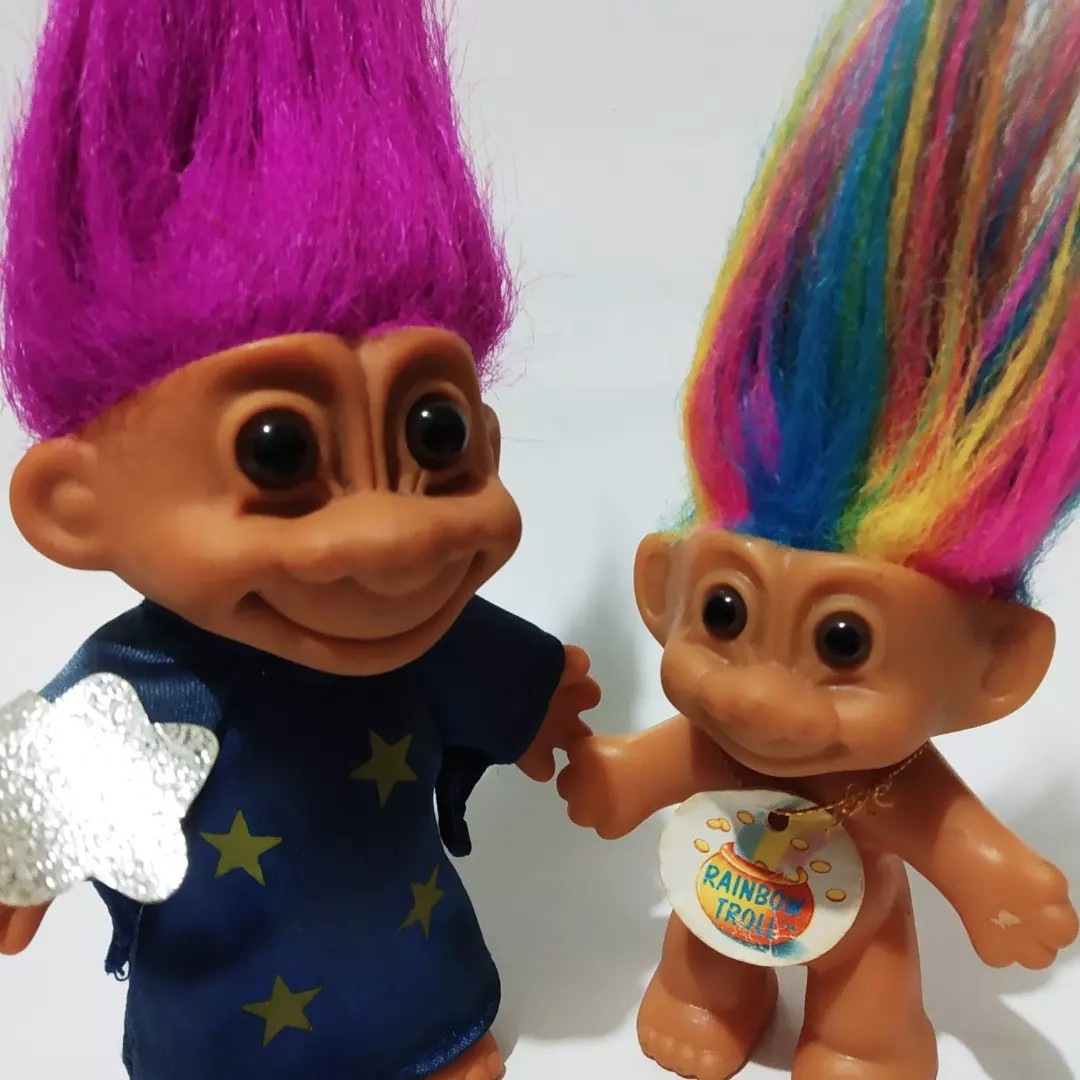Boneka karet jadul Trolls Original, Toys & Collectibles, Mainan di