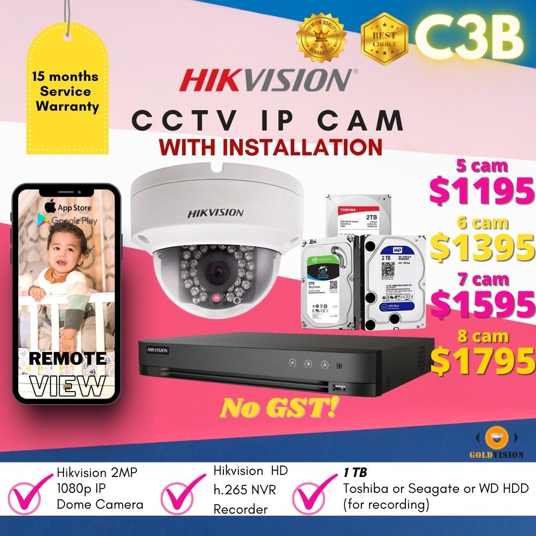 C3B CCTV IP Camera HikVision Installation Deal Analog CCTV Camera