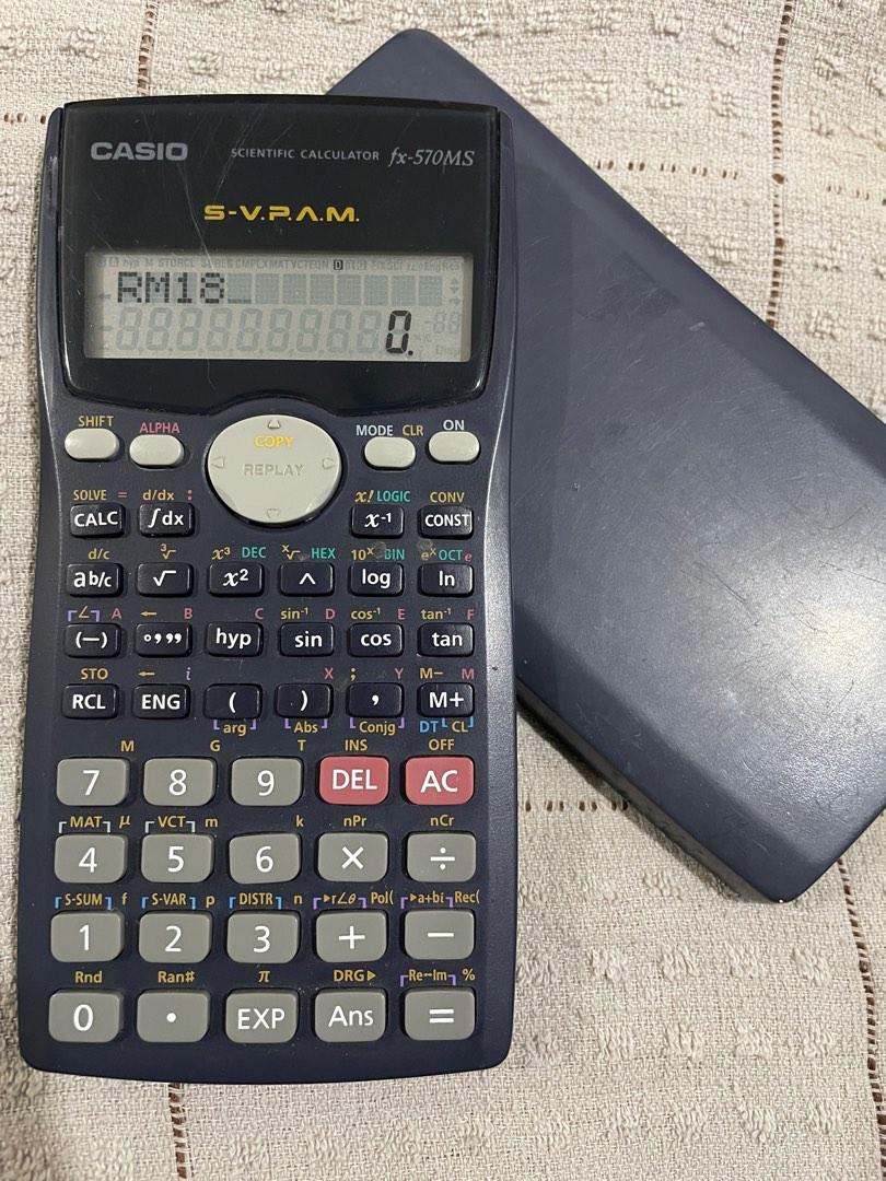 Casio scientific calculator fx 570 ms casio calculator school