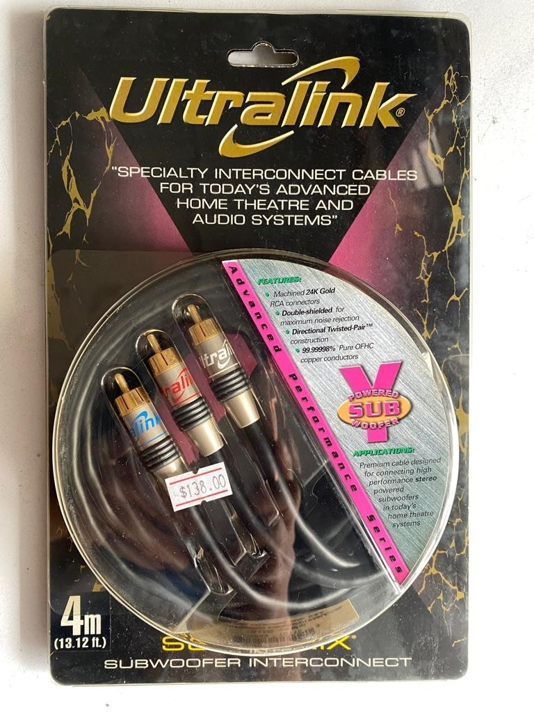 ultralink subwoofer cable