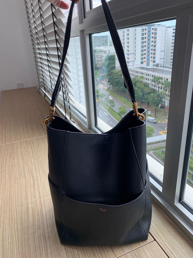 Celine Sangle Bucket Bag in Black