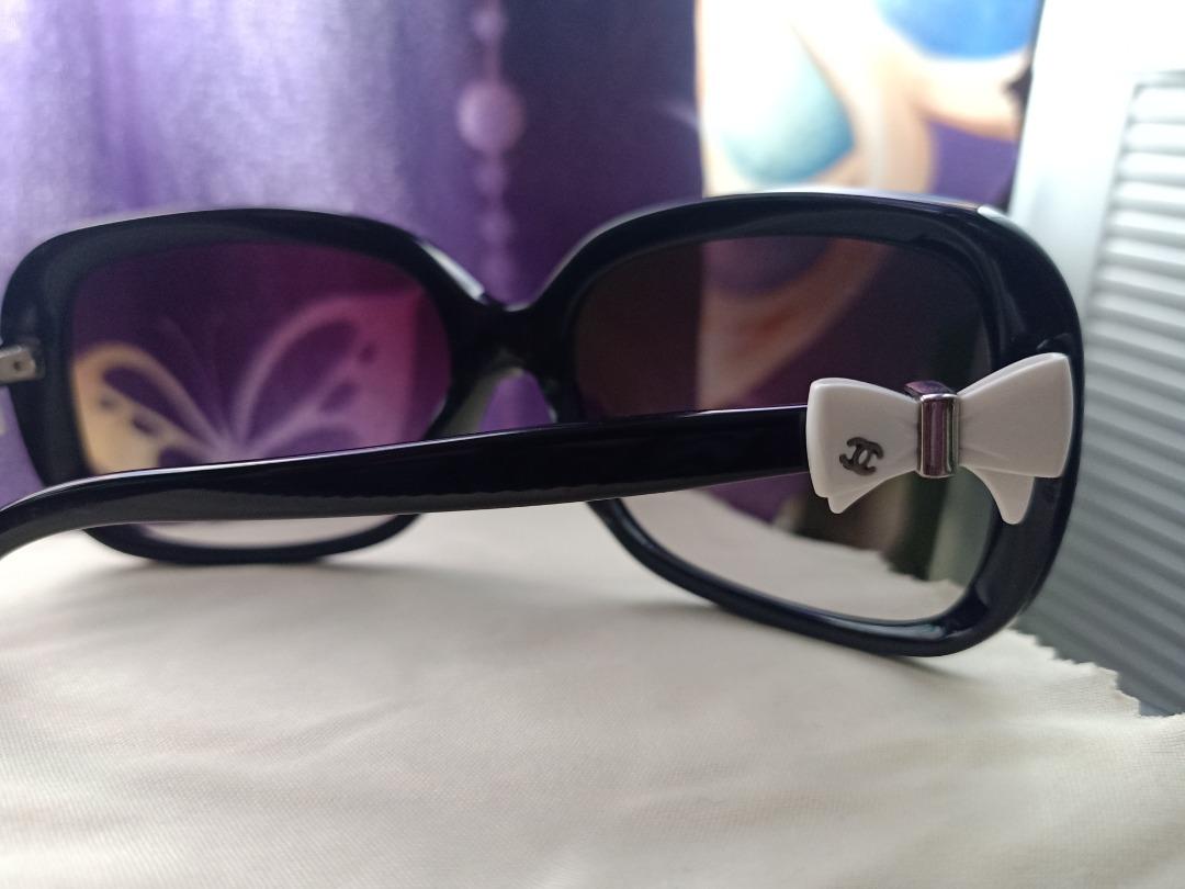 CHANEL BLACK SUNGLASSES 5171-A White Bow, Women's Fashion, Watches &  Accessories, Sunglasses & Eyewear on Carousell