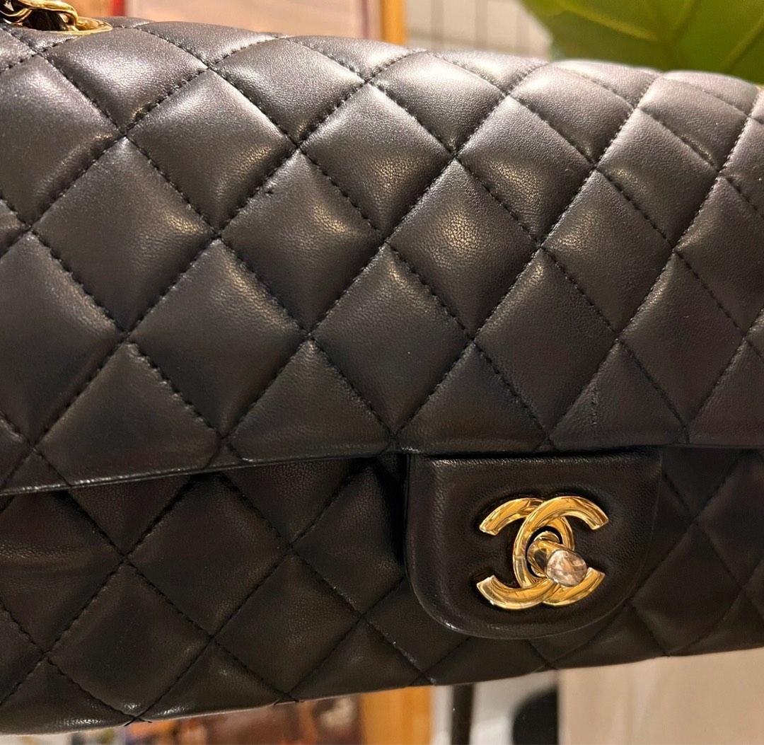 Chanel Lambskin Quilted Classic Double Flap Bag