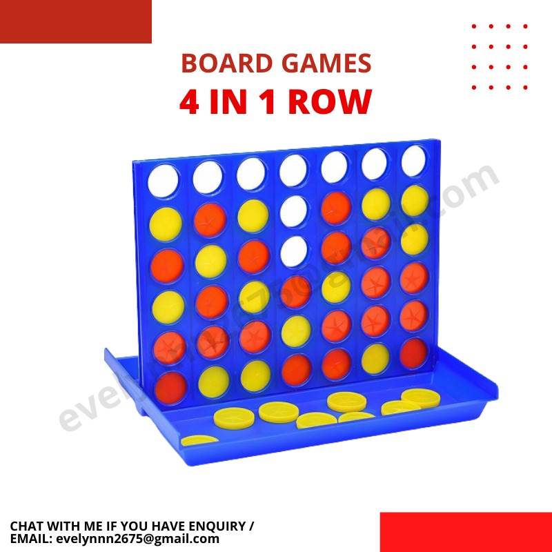 Connect Four In A Row 4 In A Line Board Game Kids Children Educational ...
