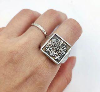 Custom Signet Englishmen Ring European Style Signet Kingsman Ring Fraternity Custom Ring Sorority Personalized Ring