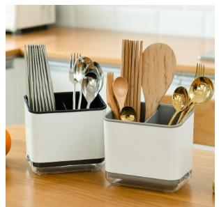 Cutlery Holder Drainer Kitchen Utensils Organizer Stand Fork ...
