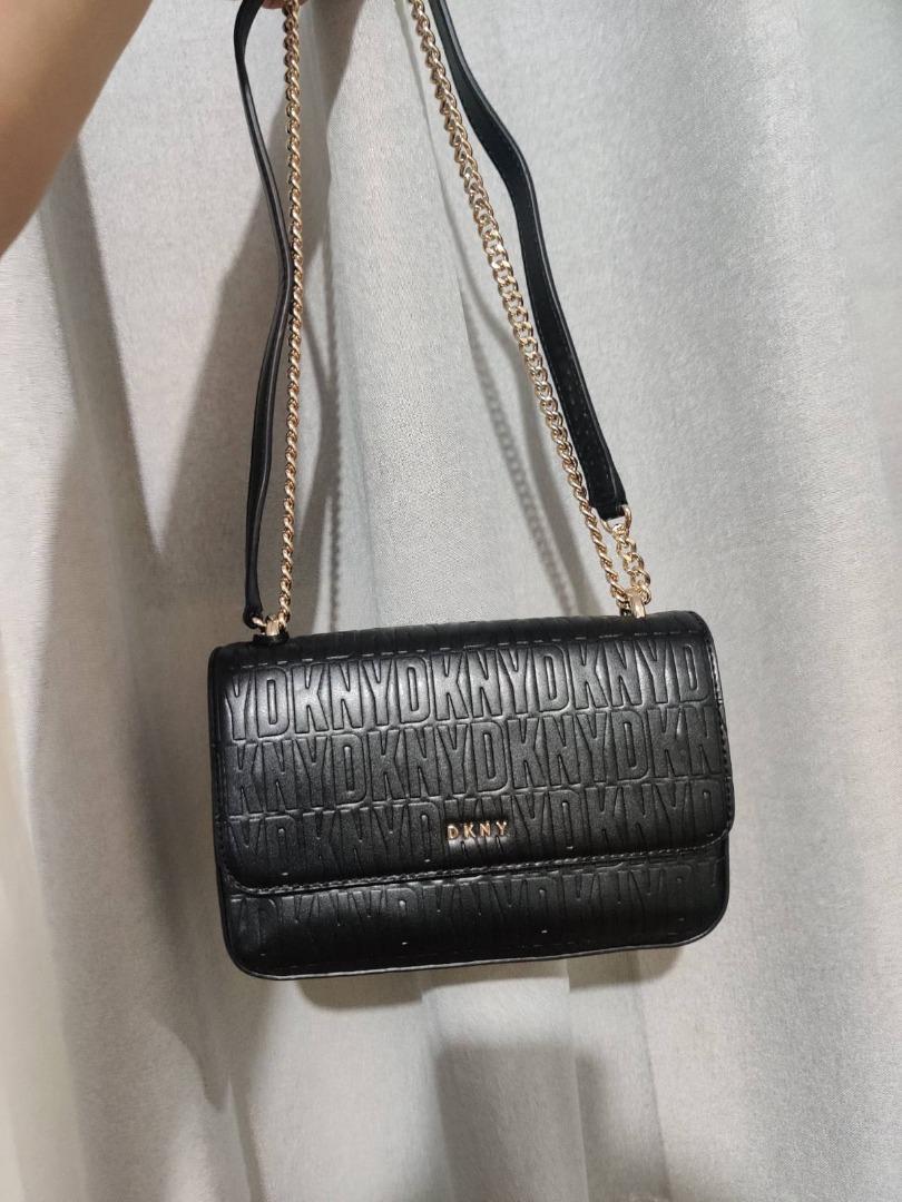 DKNY Sina Flap Two-Way Crossbody Bag, Luxury, Bags & Wallets on Carousell