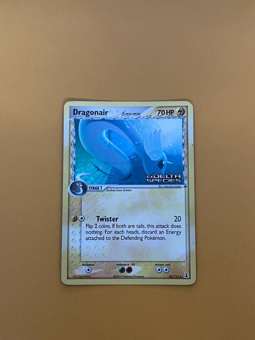 Dragonair (Delta Species) - 42/113 - HOLO EX Delta Species with SET STAMP,  Hobbies & Toys, Toys & Games on Carousell
