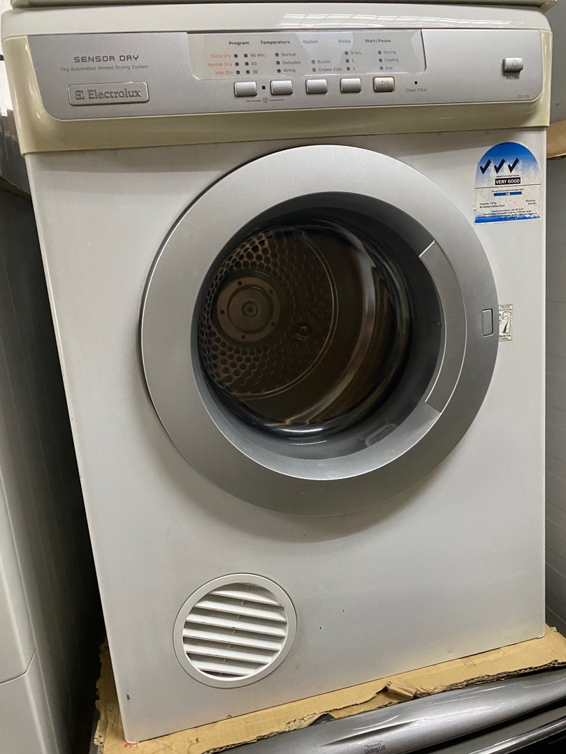 Electrolux 7kg 3Ticks Airvented Dryer, TV & Home Appliances, Washing