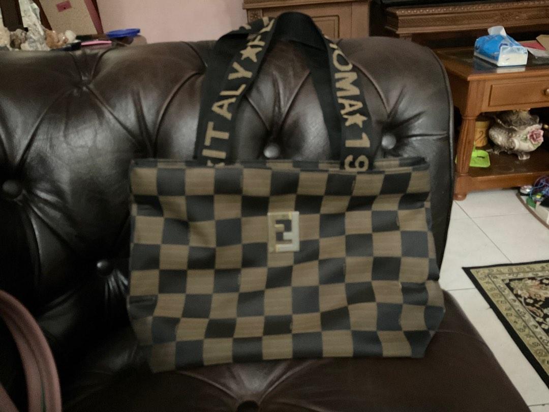Fendi Roma, Bags, Vintage Authentic Fendi Checkered Backpack