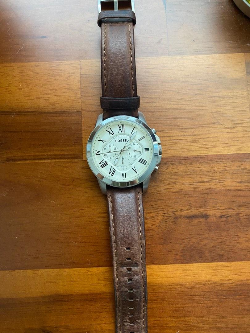 Men's fossil hotsell grant chronograph watch