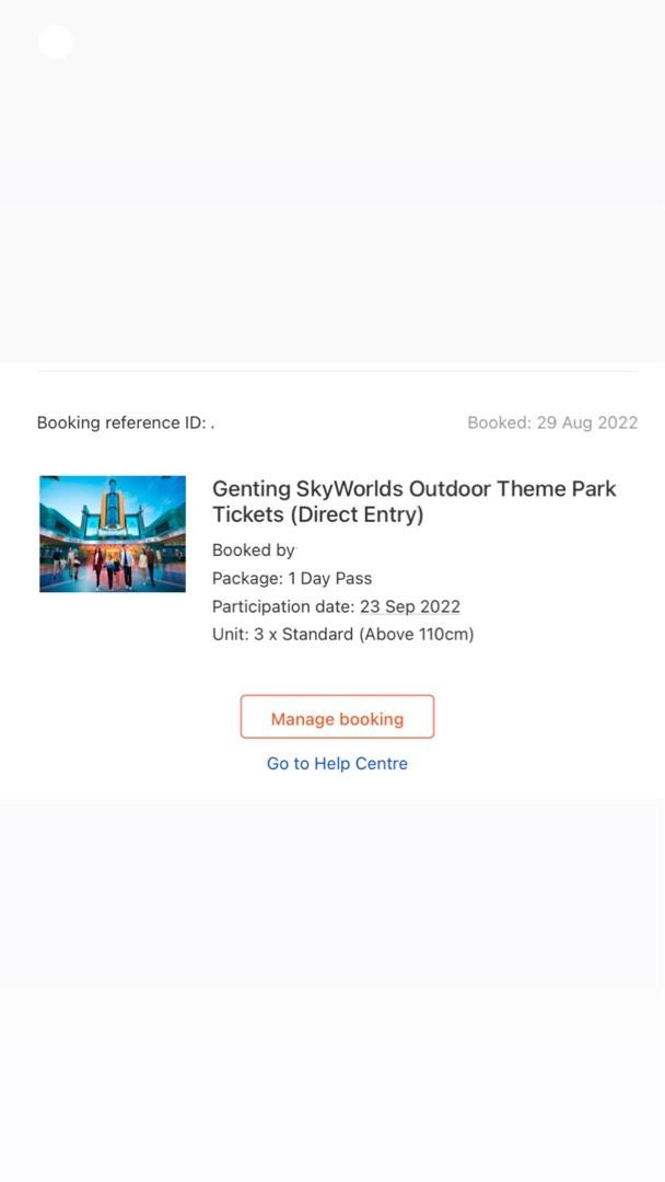Genting Outdoor Theme Park, Tickets & Vouchers, Flights & Overseas