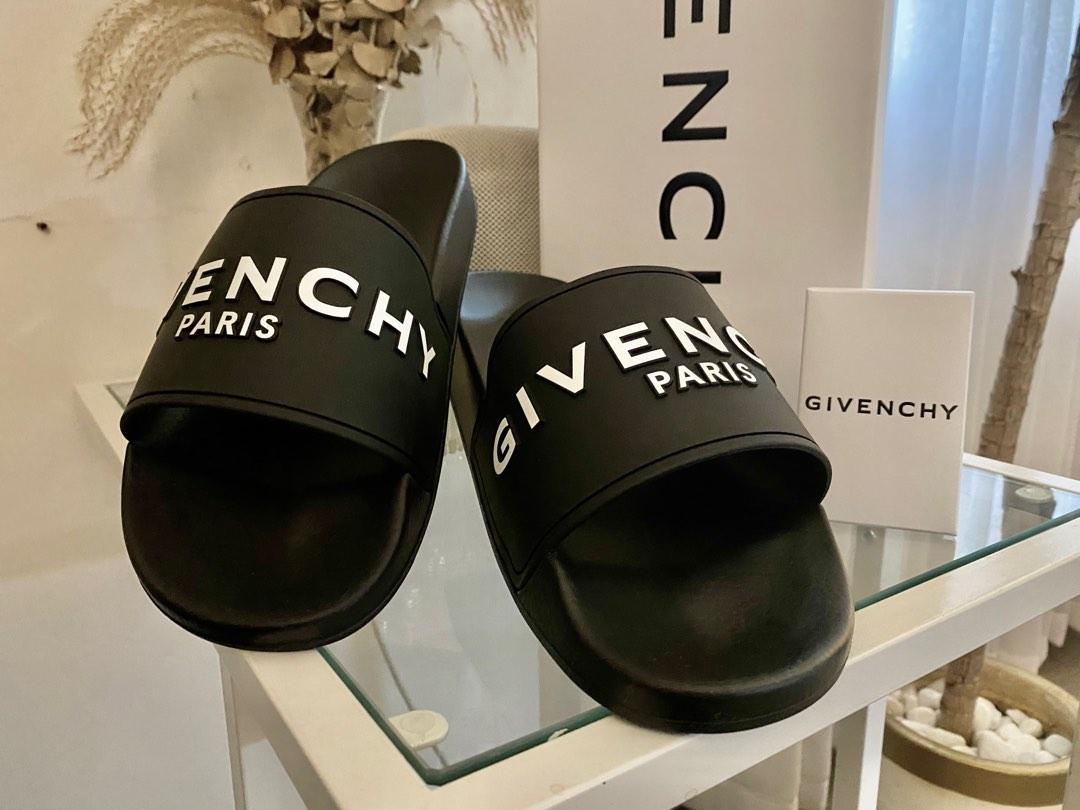 Givenchy Slides (Category: Slippers & Slides) located in Taguig. Submitted by urbannestph (Listing ID 1183352374, Image 2). Description: Brand new. Authentic. Pre-order. Inclusions: Box, tag, shoe bag Color: Black or White Sizes: IT 42,43,44,45 .