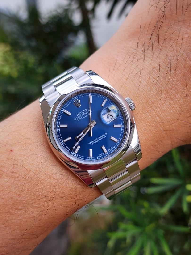 116200 sales blue dial