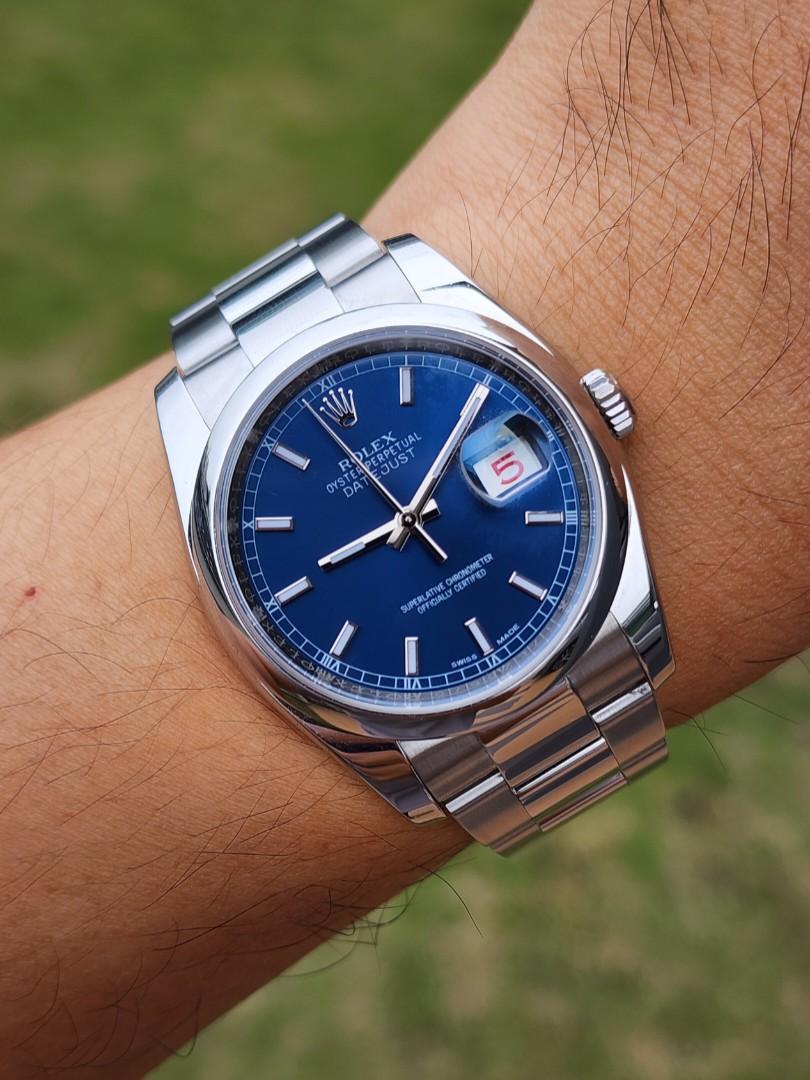 Rolex 116200 blue deals