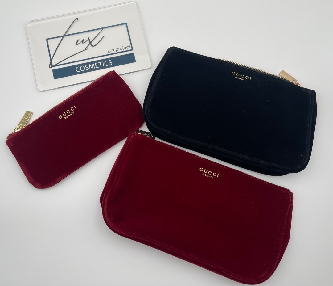 Gucci Velvet Cosmetic Bag - Red Cosmetic Bags, Accessories - GUC1191374