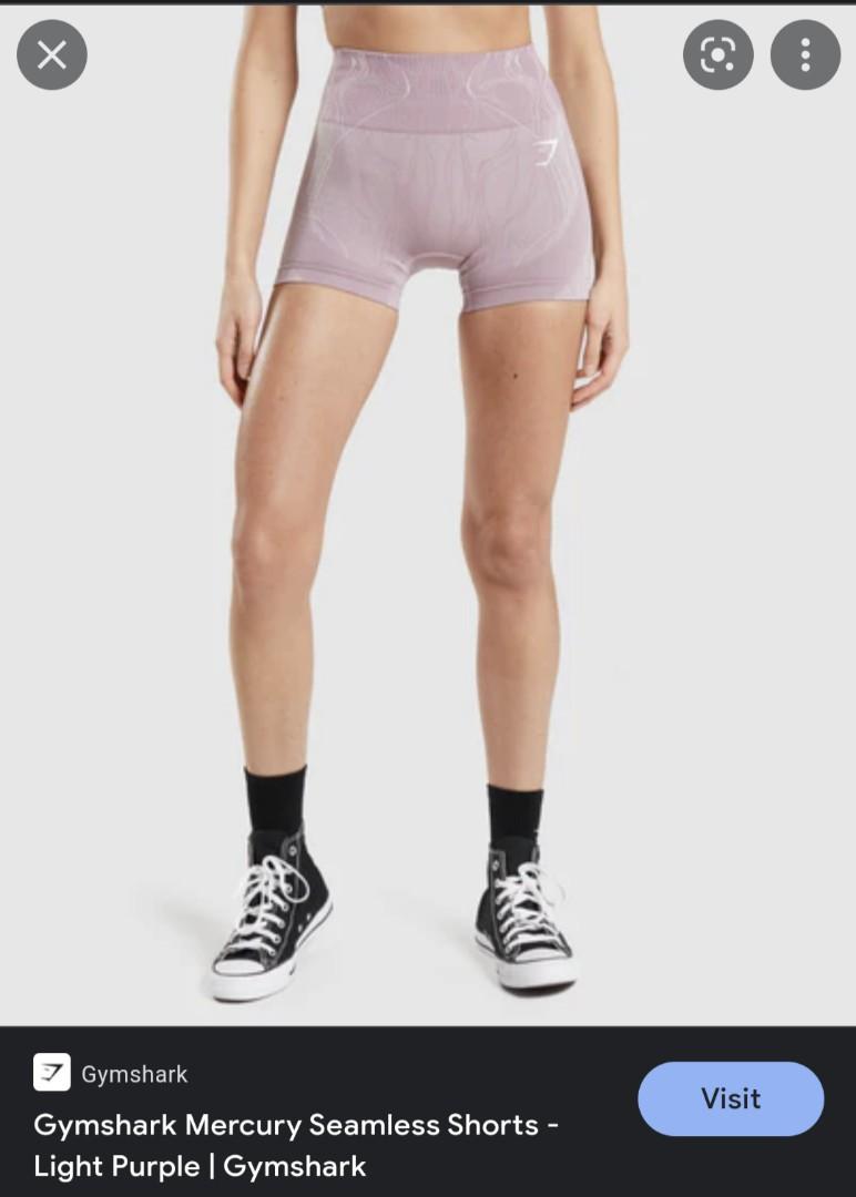 Gymshark mercury seamless shorts purple pink, Women's Fashion