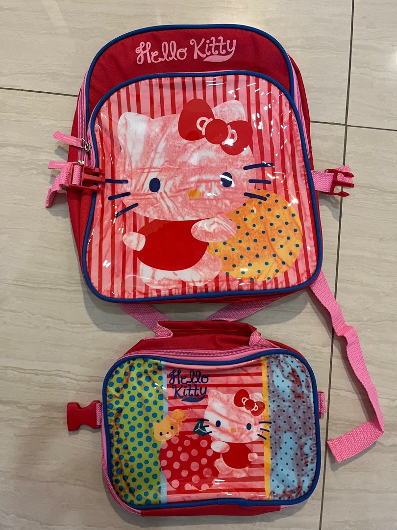 Hello Kitty Backpack with Lunch bag, Babies & Kids, Babies & Kids