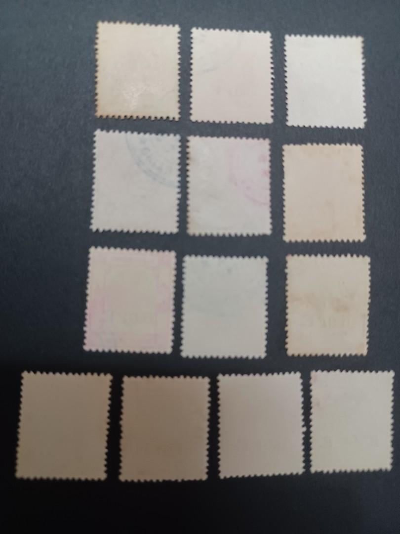 Hong Kong Bill of Exchange Stamp Duty 13v Queen Elizabeth II, Hobbies & Toys, Collectibles