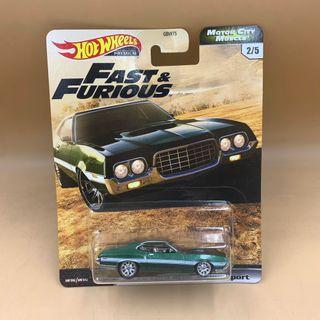Hot Wheels 1/64 Scale 2020 Fast & Furious Motor City Muscle Torino Die-cast Car