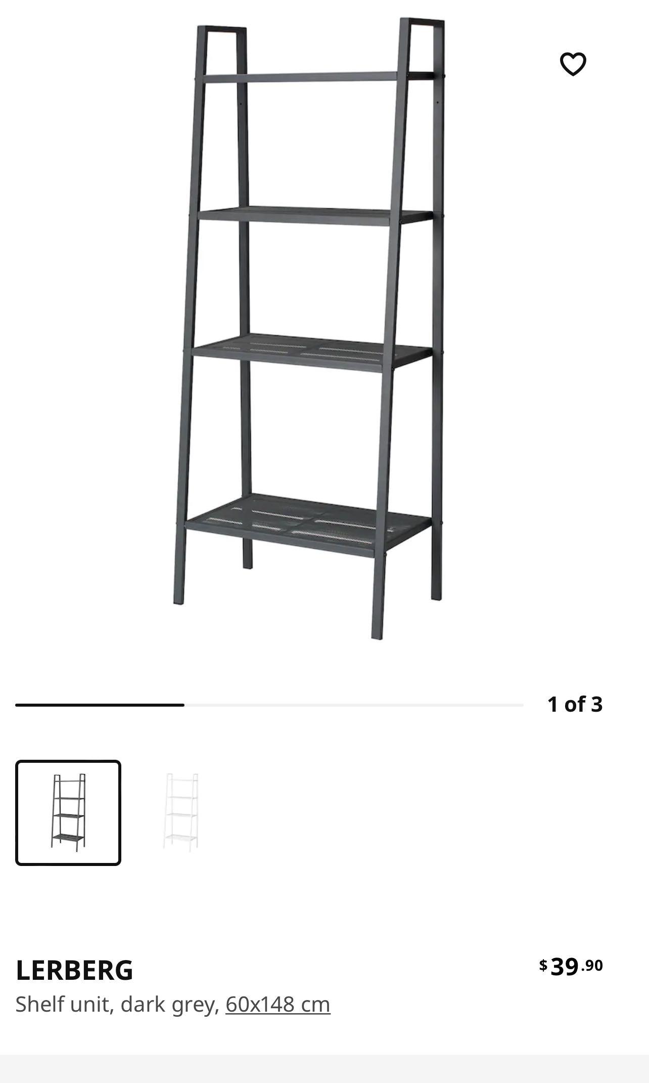 IKEA LERBERG Shelf Unit, Furniture & Home Living, Furniture, Shelves