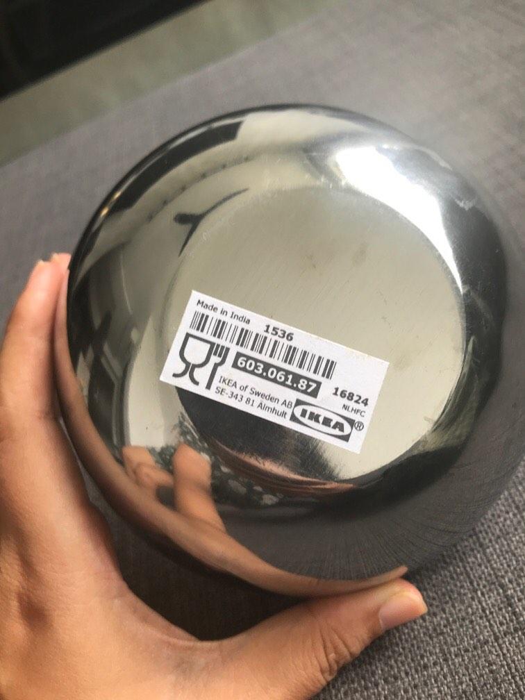 IKEA stainless steel bowl, Furniture & Home Living, Kitchenware