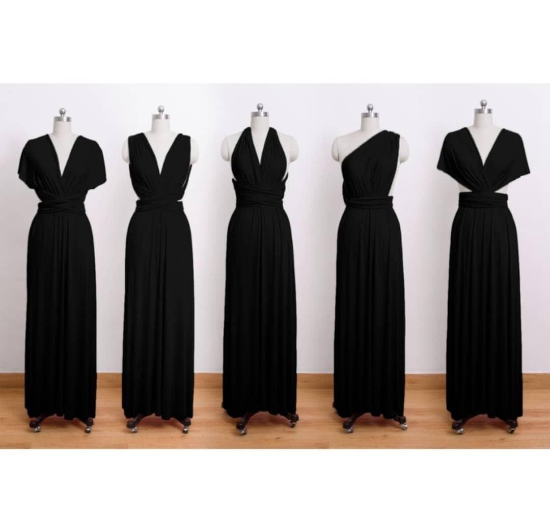 INFINITY BLACK LONG DRESS, Women's Fashion, Dresses & Sets, Evening ...