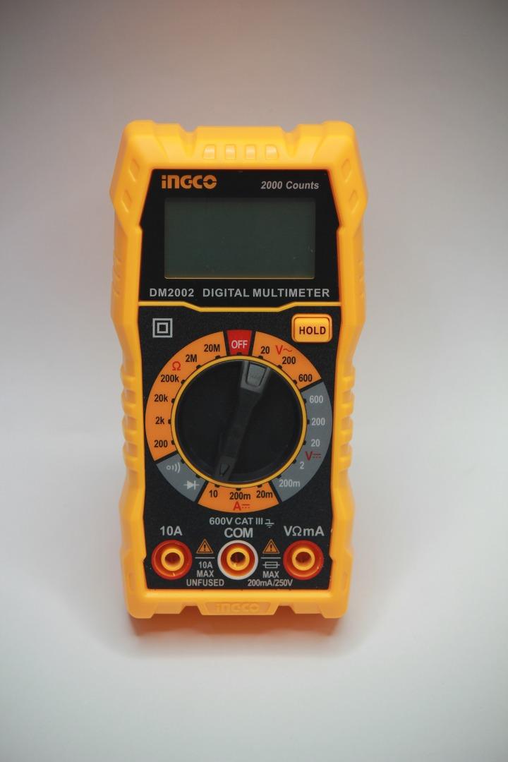 INGCO DIGITAL MULTIMETER TESTER, CAT.III 600V DM2002, BEST FOR MULTI