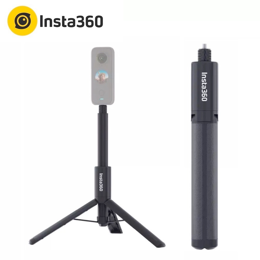 Pack de Cámara INSTA360 ONE RS 4K Edition + Invisible Selfie Stick 2 en 1+