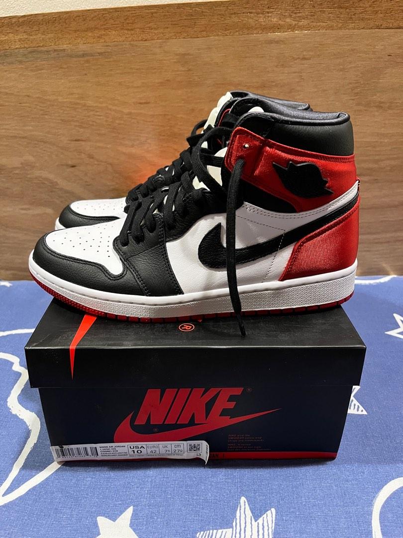 Jordan 1 satin online black toe uk