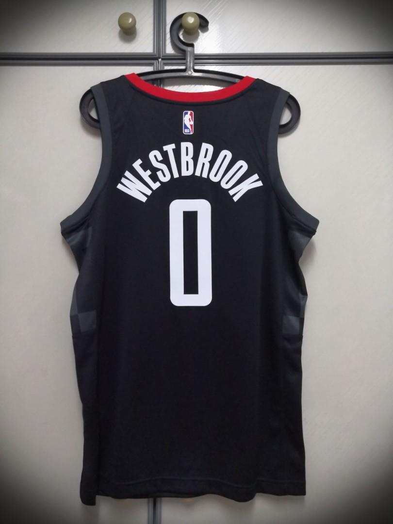 Buy the Nike Authentic #0 Russell Westbrook Houston Rockets jerseys Size XL