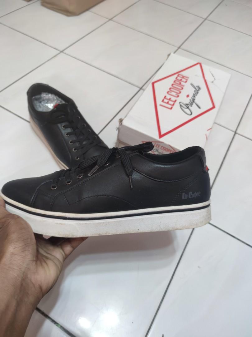 Lee cooper genuine leather panelled sales casual shoes