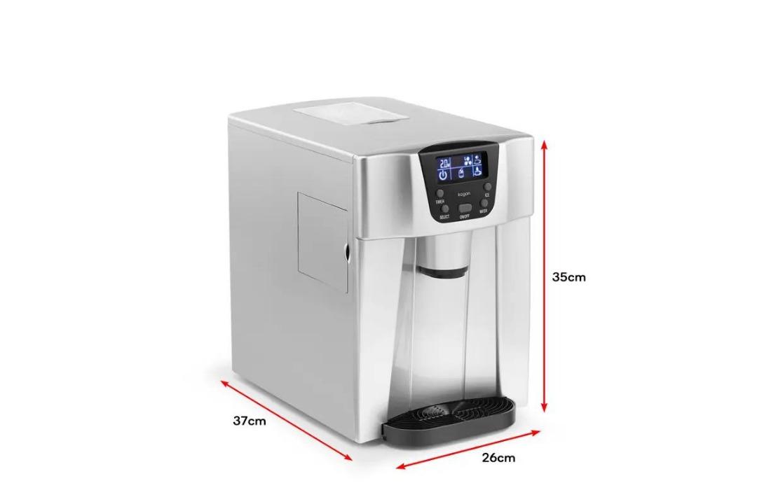 Kogan 12kg Ice Cube Maker & Water Dispenser (Stainless Steel