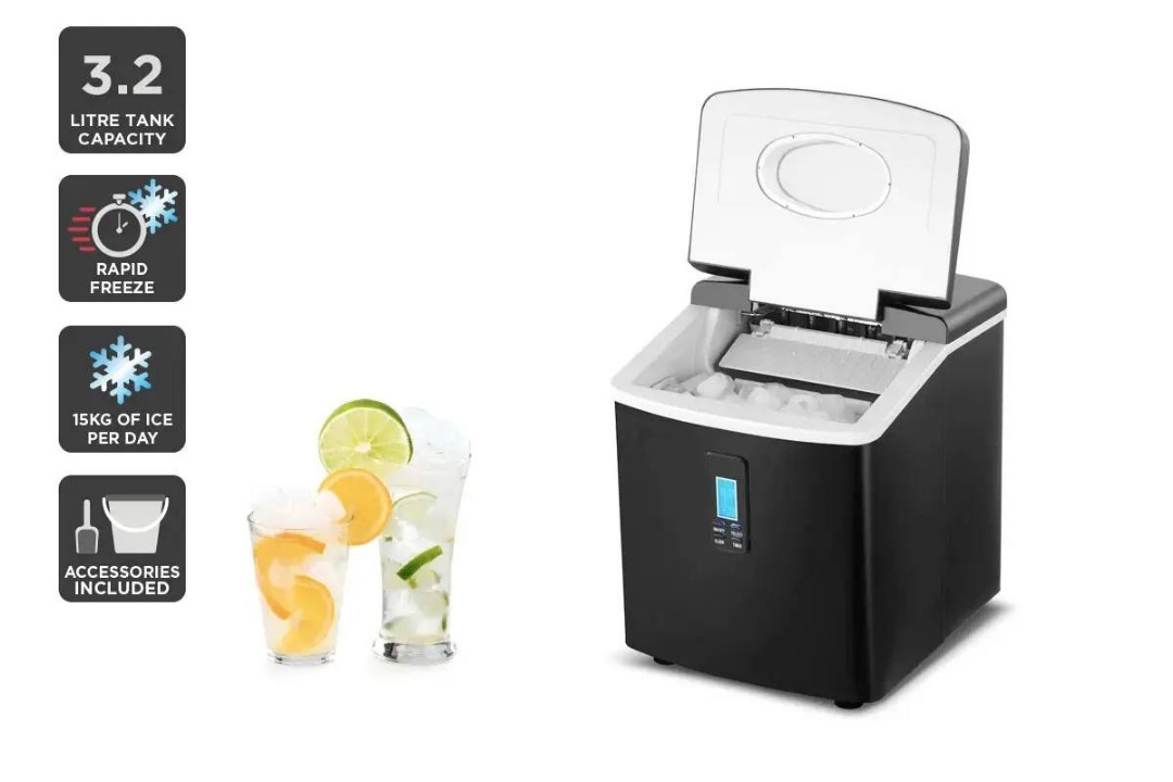 Kogan 15kg Ice Cube Maker (Black), TV & Home Appliances, Kitchen