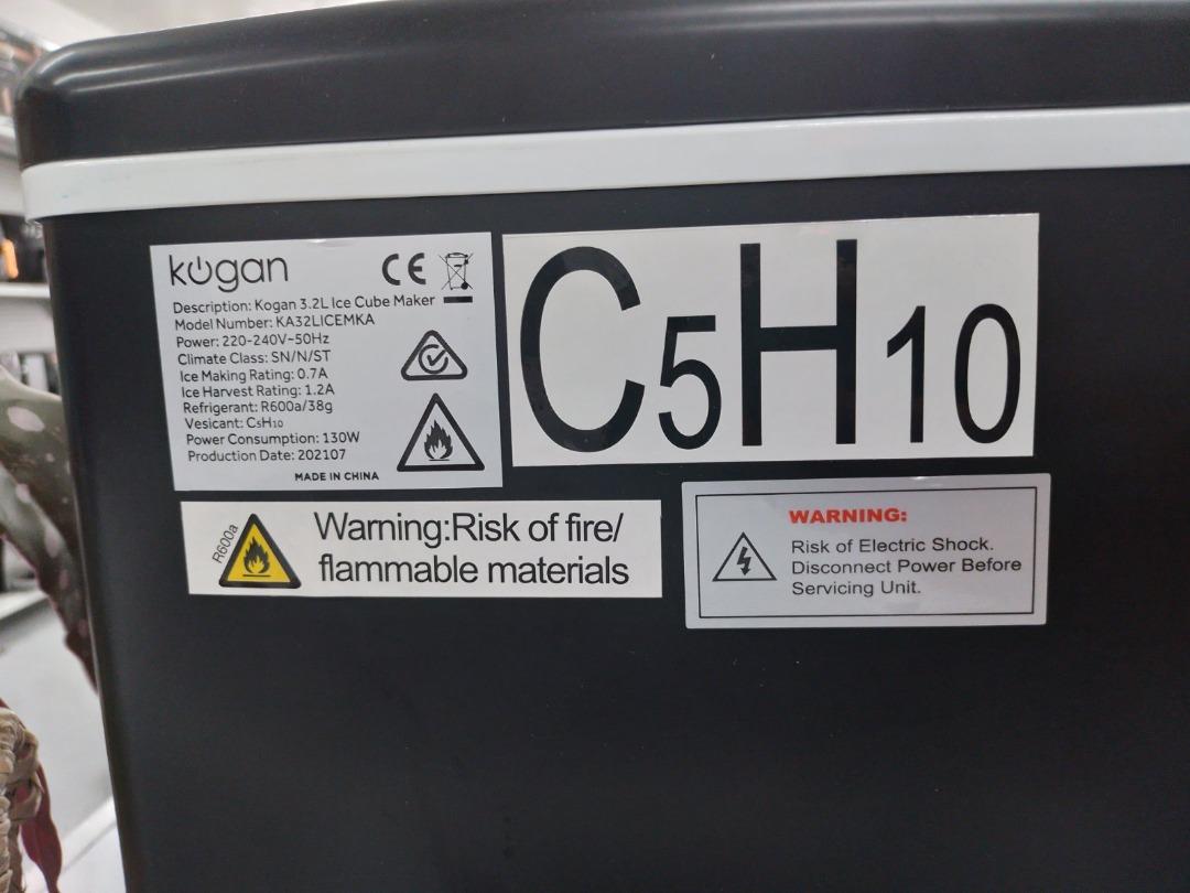 Kogan 15kg Ice Cube Maker (Black), TV & Home Appliances, Kitchen