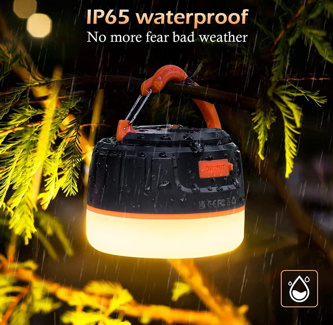 lanktoo Rechargeable Camping Lantern with Remote Control & Powerbank