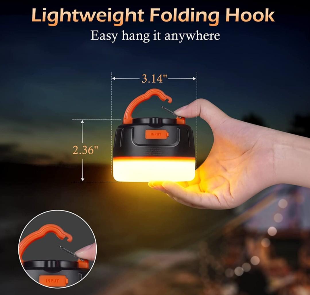 lanktoo Rechargeable Camping Lantern with Remote Control & Powerbank