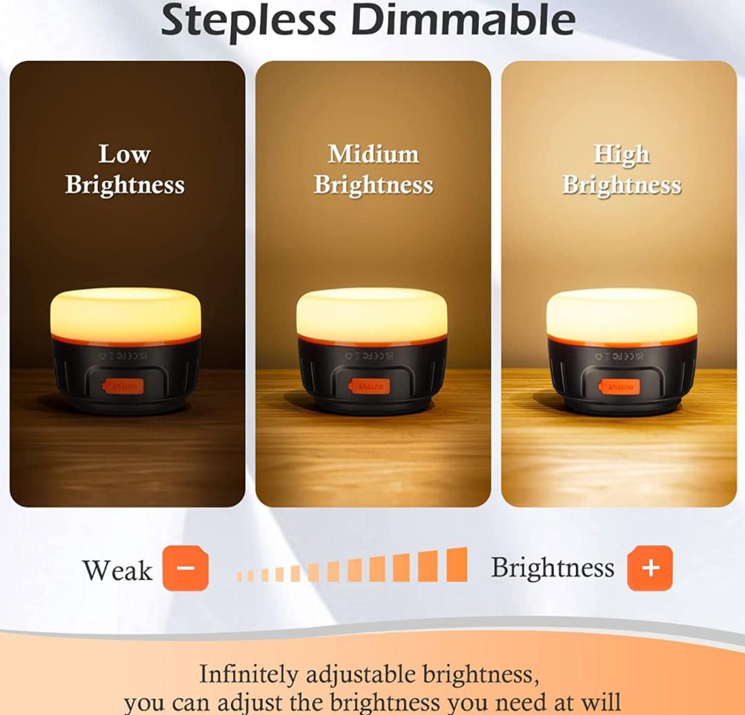 lanktoo Rechargeable Camping Lantern with Remote Control & Powerbank