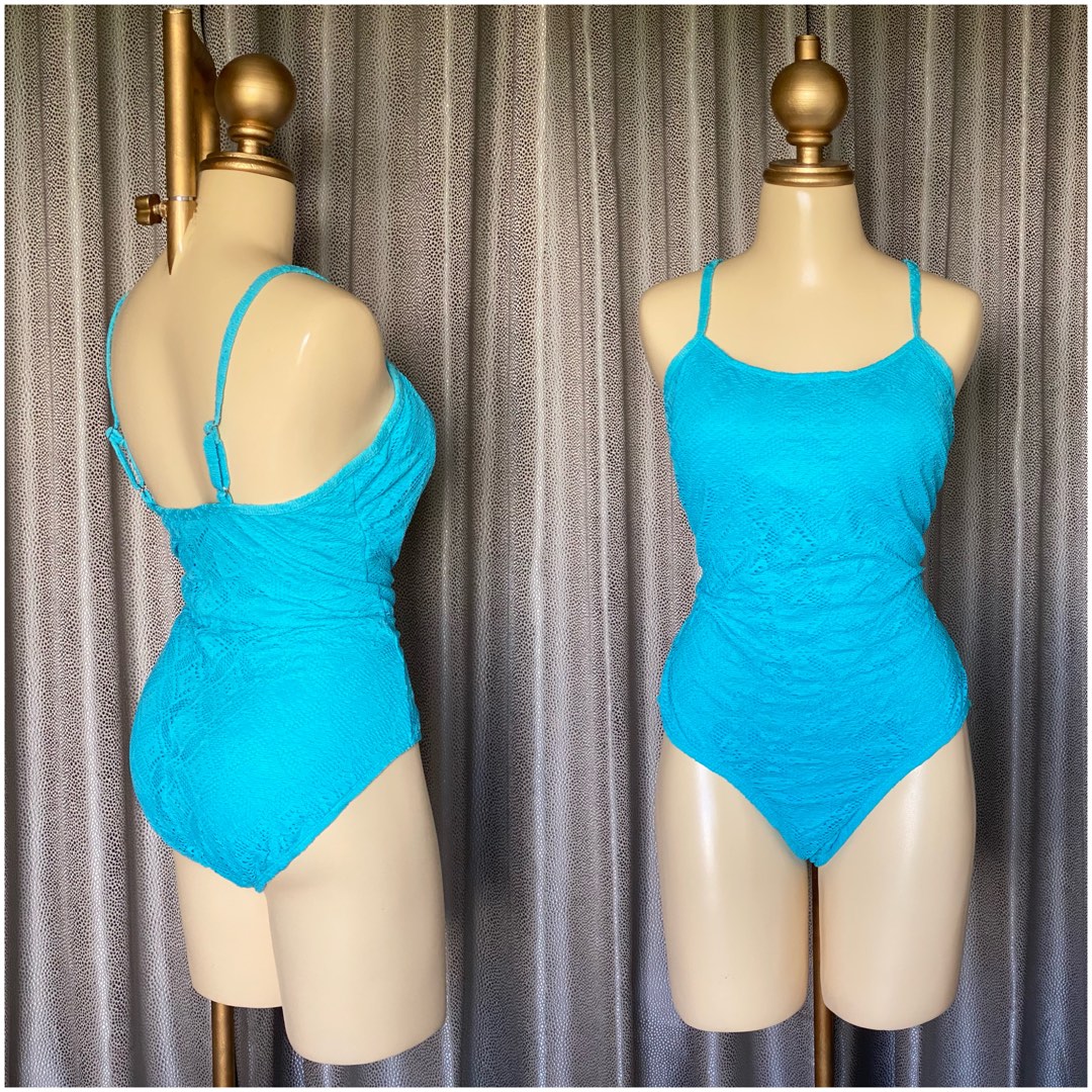 Light Blue One Piece Swimsuit, Women's Fashion, Swimwear, Bikinis & Swimsuits on Carousell
