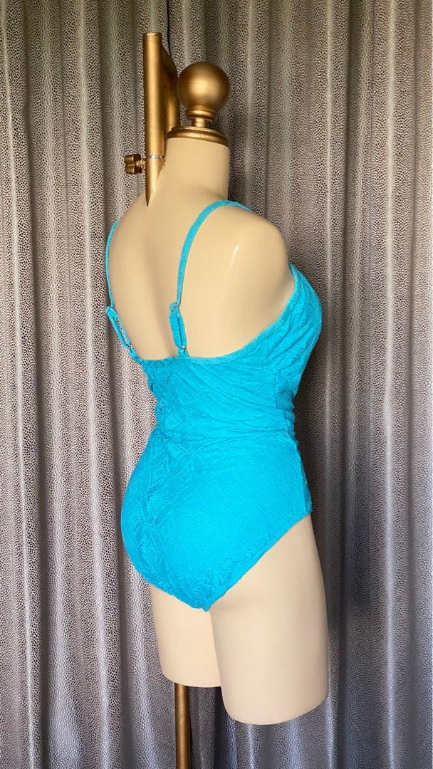 Light Blue One Piece Swimsuit, Women's Fashion, Swimwear, Bikinis
