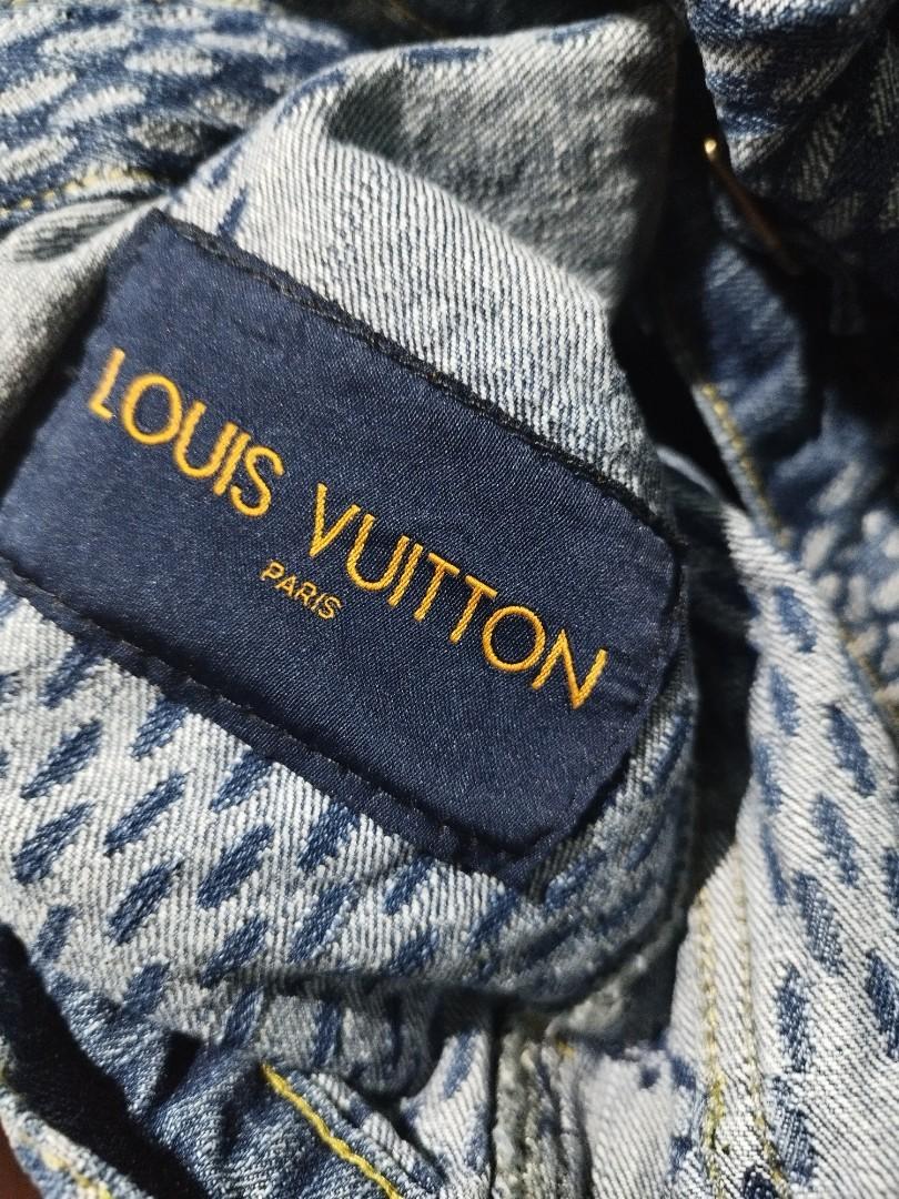 Louis Vuitton drake giant damier waves monogram denim jacket, Luxury,  Apparel on Carousell
