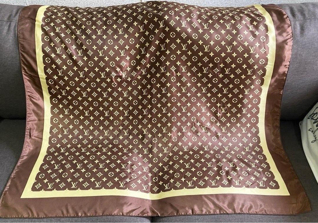 LV Love Vintage Silk Scarf Pillow 22
