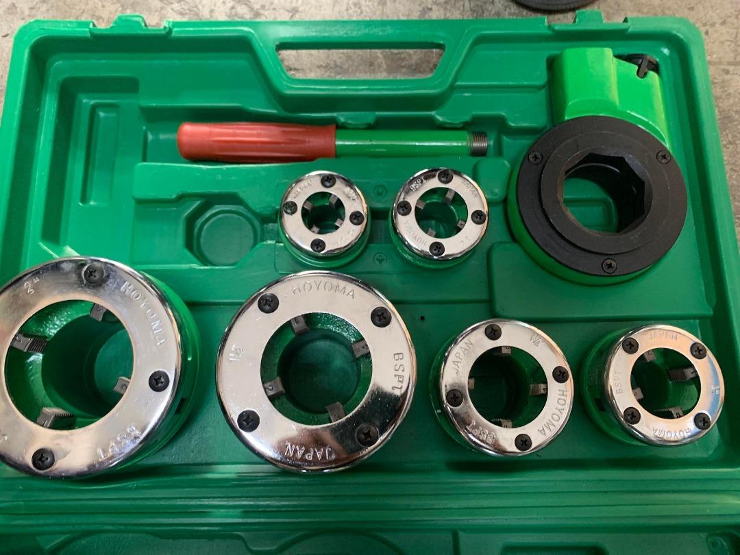 Manual Pipe Threader (Category: Construction Tools & Equipment) located in Manila. Submitted by 09150361920ronvillaflor (Listing ID 1183321353, Image 2). Description: Manual Pipe Threader Brand: Hoyoma japan Specs: 1/2" - 2" Price: 3,940 Welcome to "Takezo Industrial Supply" For inquiries GLOBE:📞 ☎ 0915-036-1920 VIBER:📞 ☎ 0915-036-1920 Email me@ 📫 📑 r-o-n-.-t-a-k-e-z-o-i-n-d-u-s-t-r-i-a-l-@-g-m-a-i-l-.-c-o-m Check my Carousell: https://www.ca