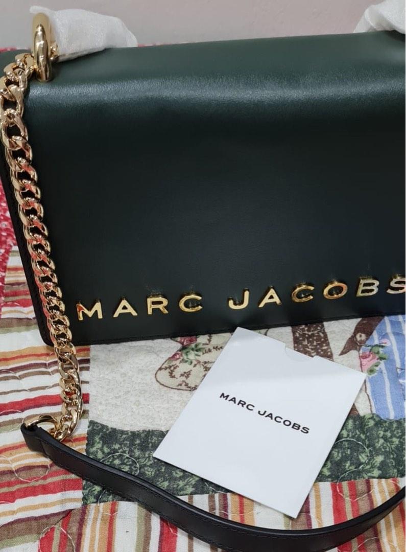 Marc Jacobs M0015908 Black Gold Hardware Small Women's Leather Crossbody