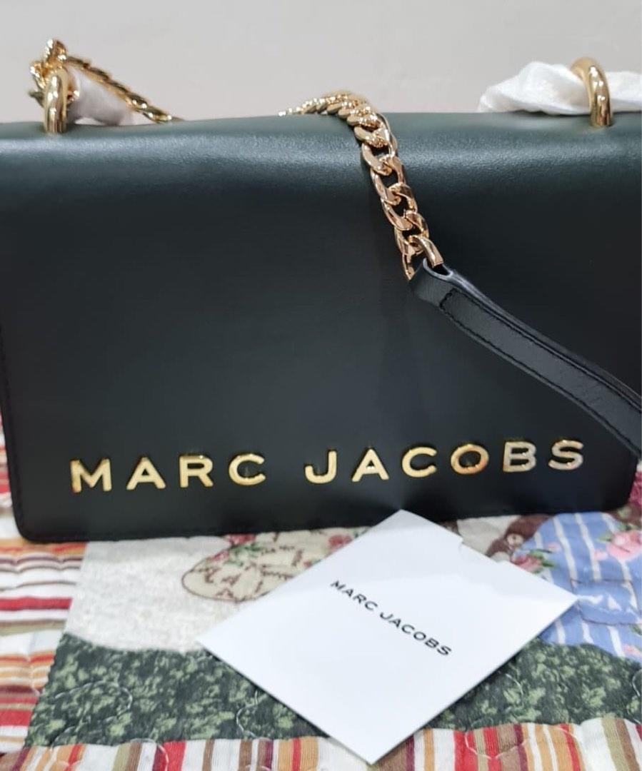 Marc Jacobs M0015908 Black Gold Hardware Small Women's Leather Crossbody