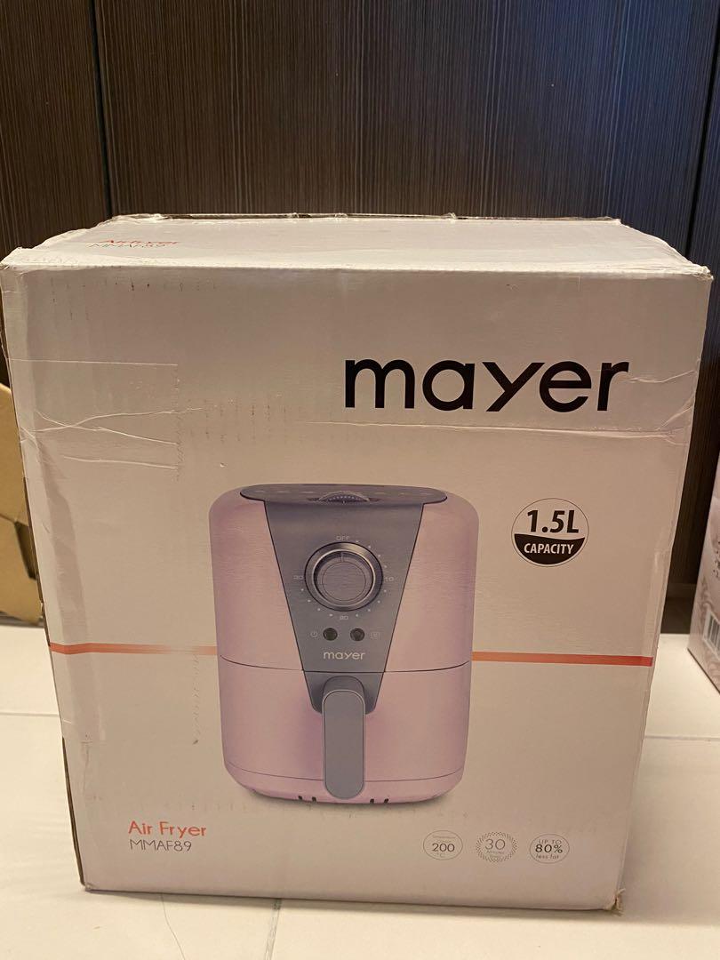 Mayer 1.5L air fryer pink, TV & Home Appliances, Kitchen Appliances
