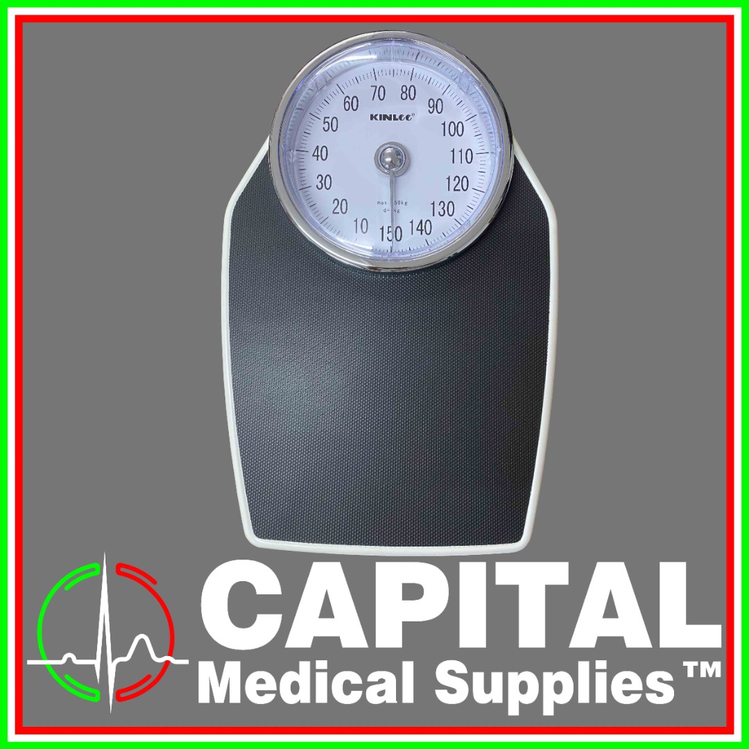 Mechanical Personal Scale, Color Black (KINLEE), Health & Nutrition