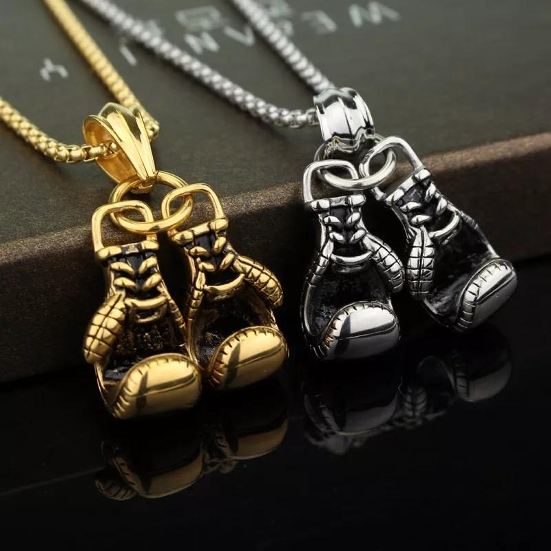 Gold chain boxing gloves online